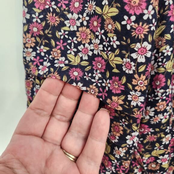 J. Crew Button-up Floral Mini Dress in Sunny Meadow Peasant Cottage-core Women M - Picture 12 of 14